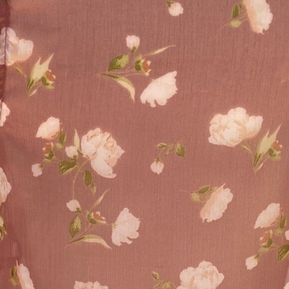 Lauren Conrad Sheer Floral Duster Kimono Cover-up Cottagecore Boho Hippie-OS - Picture 6 of 11